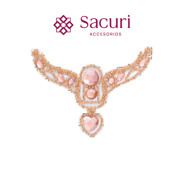 Suaje cristal Y 75x110 LT peach (Par) P103HC