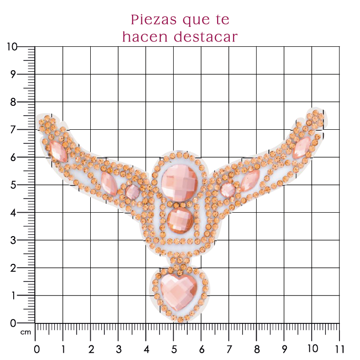 Suaje cristal Y 75x110 LT peach (Par) P103HC