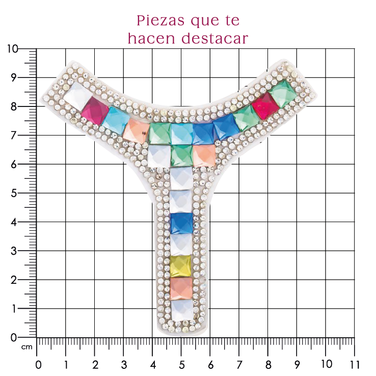 Suaje cristal Y 95x100 multicolor (Par) P107HC