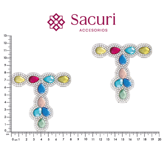 Suaje cristal Y 80x80 multicolor (Par) P113HC