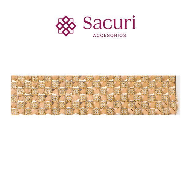 Hoja de cristal cuadro 8 mm golden (24x40) P120HC