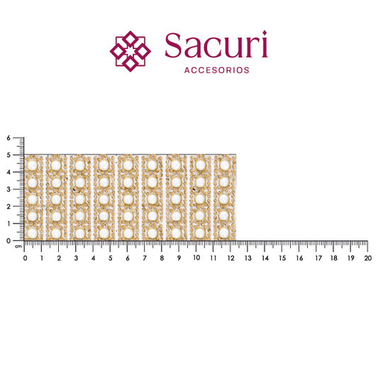 Hoja de cristal 2mm con ceramica 6mm golden P122HC