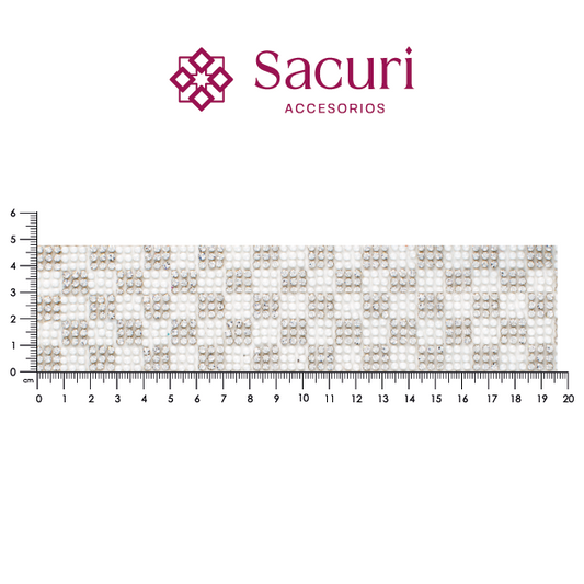 Hoja de cristal 9x9 ceramica blanca+cristal (24x40) P135HC