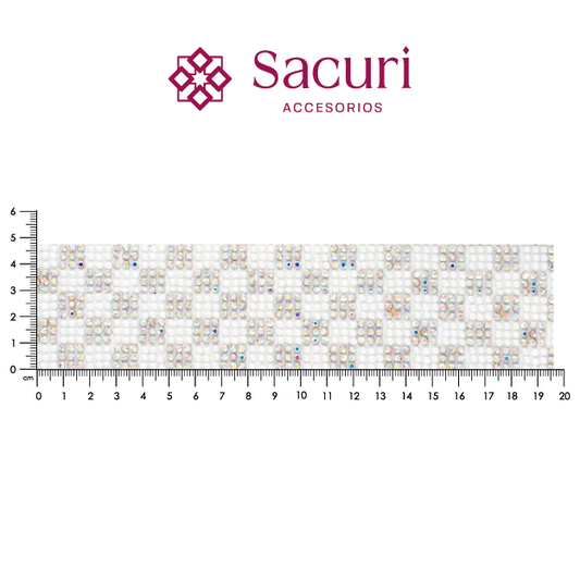 Hoja de cristal 9x9 ceramica blanca+AB (24x40) P137HC