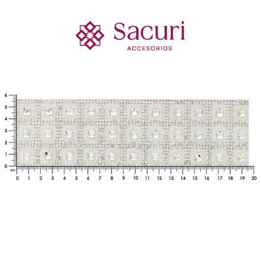 Hoja de cristal cuadro 5 mm cristal (23x38) P146HC