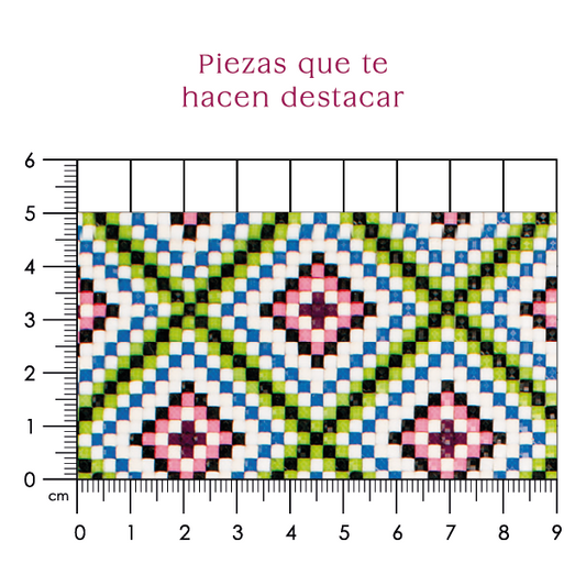 Hoja romboS Acrílico cuadro 2 mm (24x40) P167HC