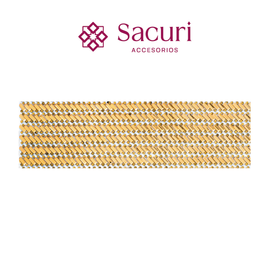 Hoja de cristal RECT 3x7 golden (24x40) P178HC