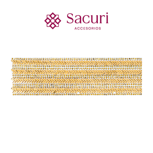 Hoja de cristal rectangulo 2x4 golden (24x40) P181HC