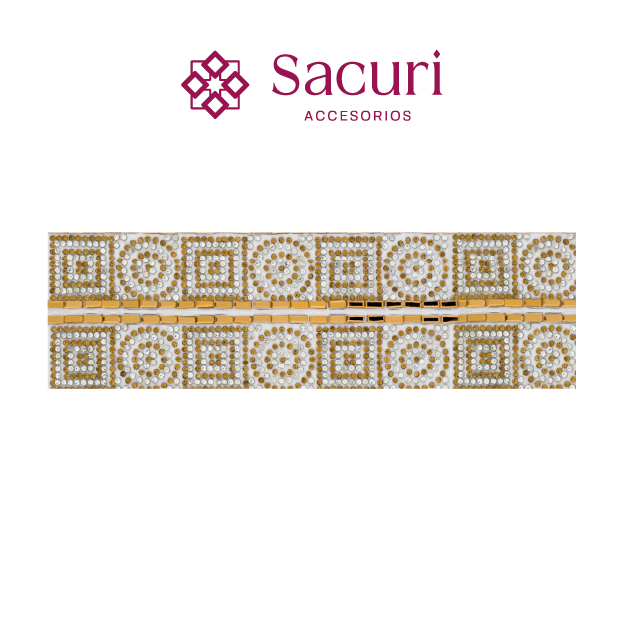 Hoja de cristal rectangulo 3x7 golden (24x40) P182HC