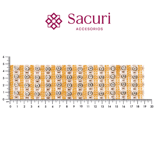Hoja de cristal + cadena 9 mm (24x40) P185HC