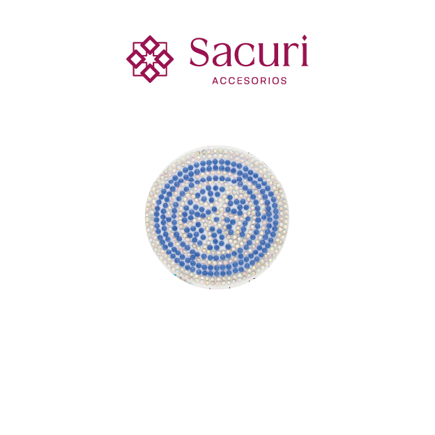Hoja circulo ceramica azul rey(24x40) P198HC