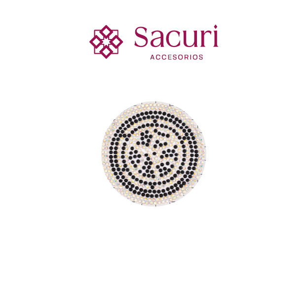 Hoja circulo ceramica negro(24x40) P200HC