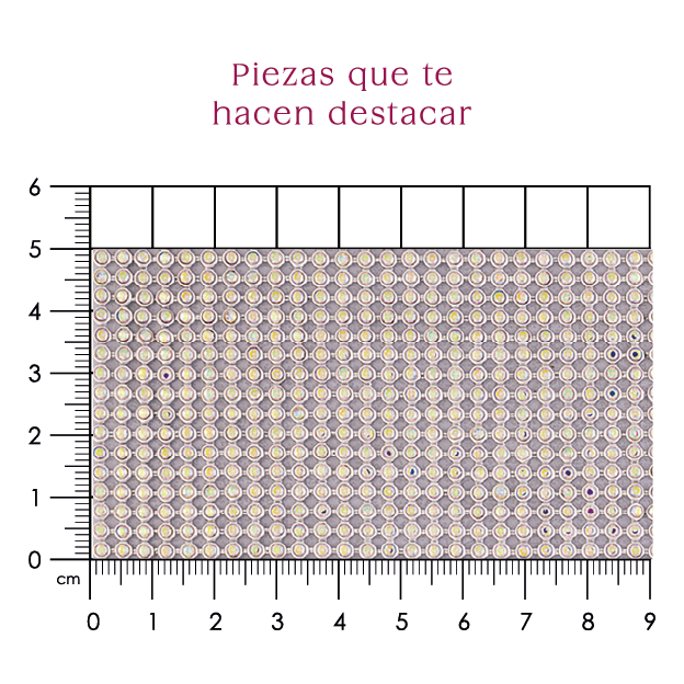 Malla papelillo 3mm Plata AB P20HC