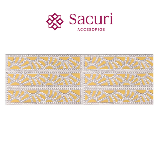 Hoja de cristal rombo PVC + cristal (24x40) P225HC