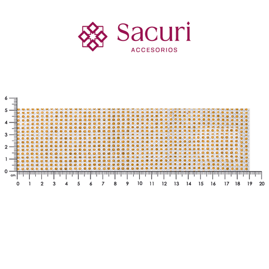 Malla cadena 2 mm plata con golden (35x120) P230HC