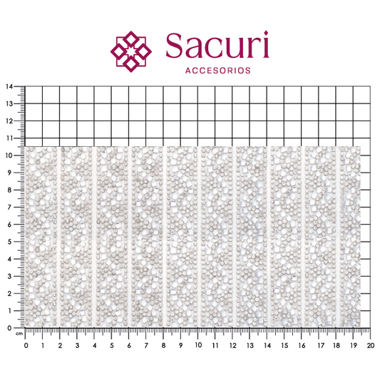 Hoja de cristal grecas (24x40) P232HC