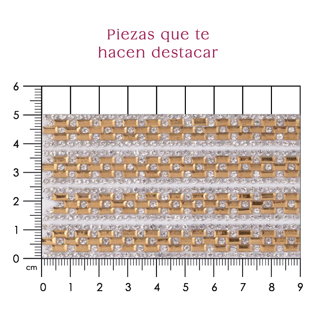 Hoja de cristal rectangulo 5x2 (24x40) P235HC