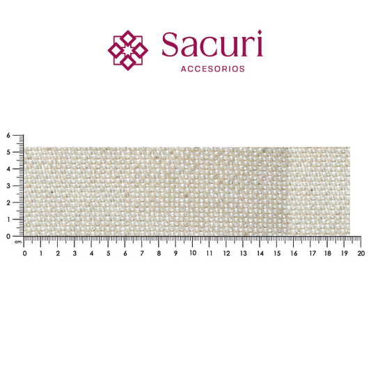 Hoja de cristal con perla 3 mm (24x40) P247HC