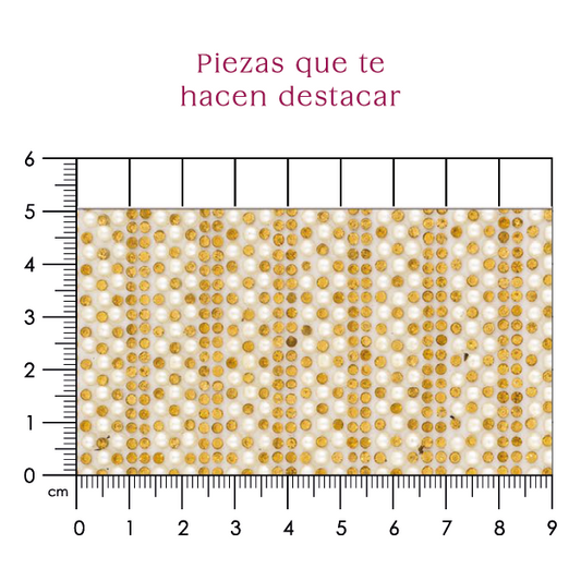 Hoja de cristal con perla 3 mm (24x40) P255HC
