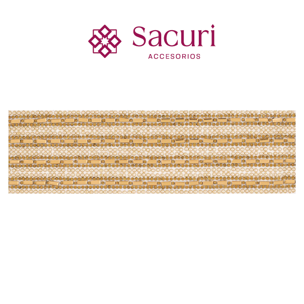 Hoja de cristal rectangulo 3x7 golden con ceramica (24x40) P258HC