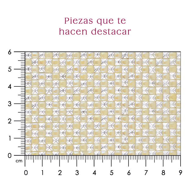 Hoja resina cuadro 4 mm blanco+plata (24x40) P276HC