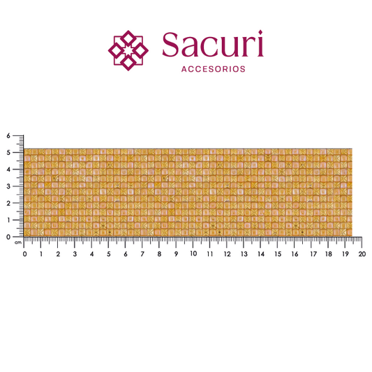 Hoja resina cuadro 4 mm golden+dorado (24x40) P277HC