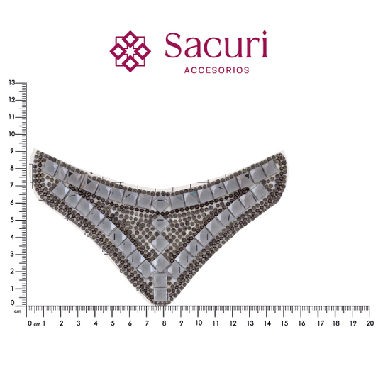 Chinela cristal 90x145 humo (Par)