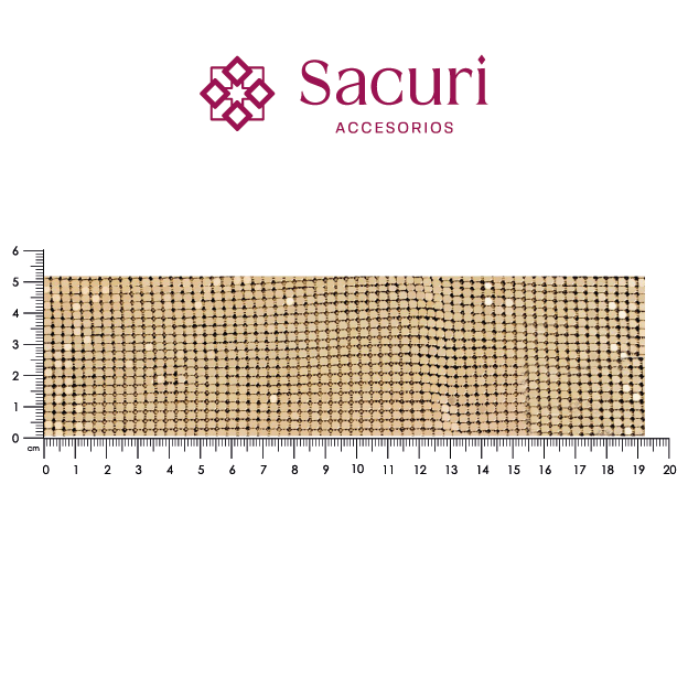 Malla aluminio 3 mm dorada (45x150) P295HC