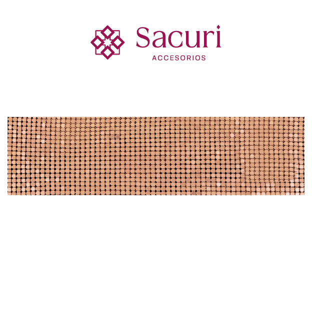 Malla aluminio 3 mm oro rosa (45x150) P296HC