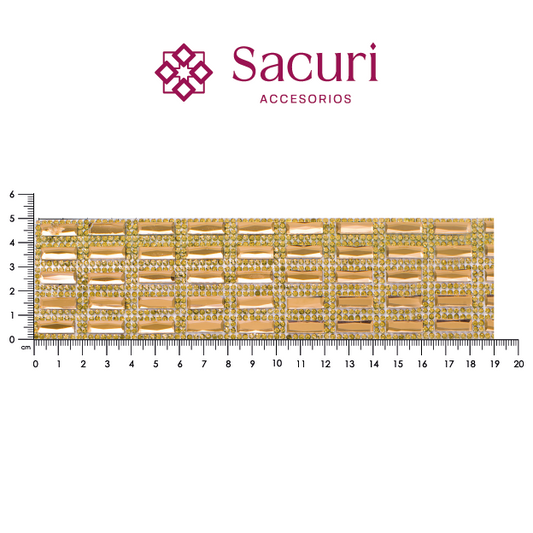 Hoja de cristal recctangulo 5x15 Golden P29HC