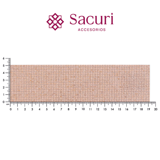 Hoja de cristal 2 mm light peach con pegamento (24x40) P315HC