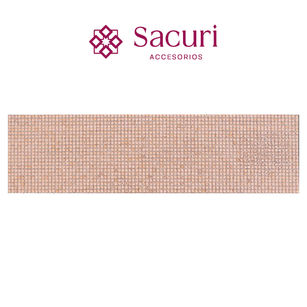 Hoja de cristal 2 mm light peach con pegamento (24x40) P315HC