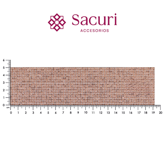 Hoja de cristal 2 mm light peach "B" (24x40) P323HC