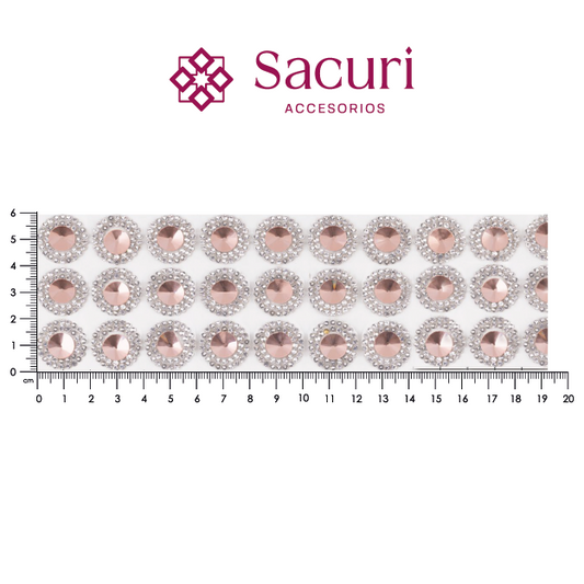 Suaje cristal redondo cristal+LT peach 18 mm (24x40) P336HC