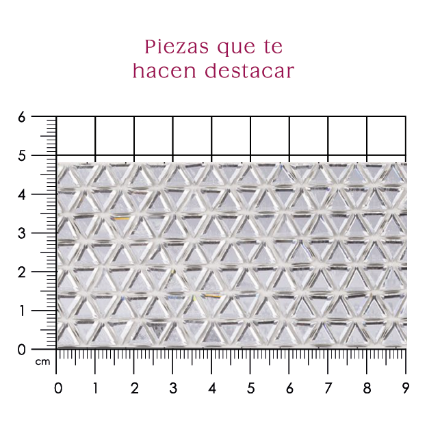 Hoja de cristal triangulo 6 mm cristal P337HC