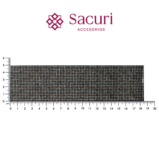 Lámina cristal 2mm 24x40 negro (106*175) (P36HC) P496HC