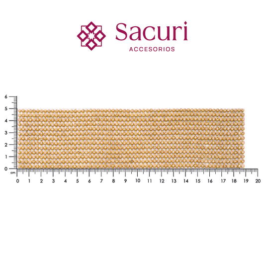 Malla papelillo 3mm Dorado c/Golden P37HC