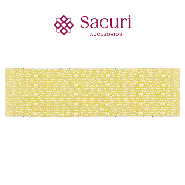 Hoja de perlas amarillo 6 mm, 4 mm Y caviar 2 mm (24x40) P380HC