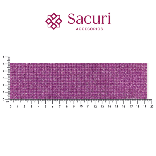 Hoja de cristal 2 mm fucsia (24x40) P384HC