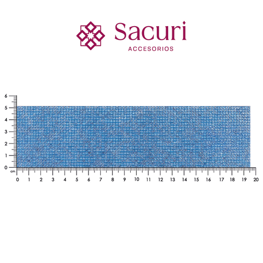 Hoja de cristal 2 mm azul zafiro (24x40) P385HC