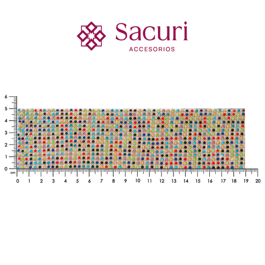 Malla papelillo 3mm Dorado con multi P38HC