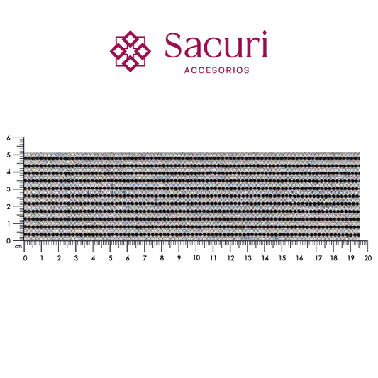 Hoja de cristal 2 mm negro+cristal AB (108x180) P392HC