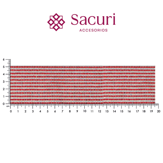 Hoja de cristal 2mm rojo+AB. P397HC