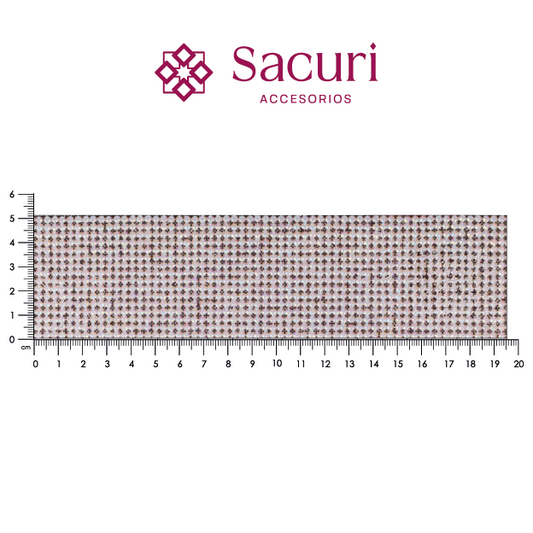 Hoja cristal 3mm AB + caviar negro. P408HC