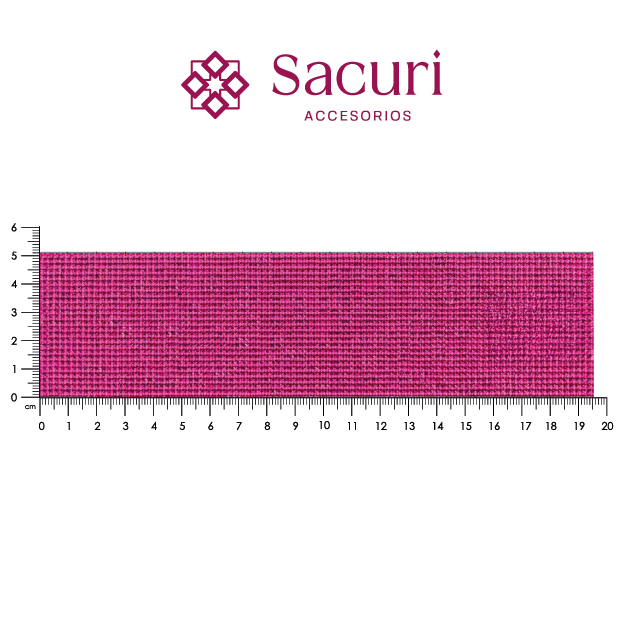 Lámina cristal ultra 4x4 mm fucsia. P425HC