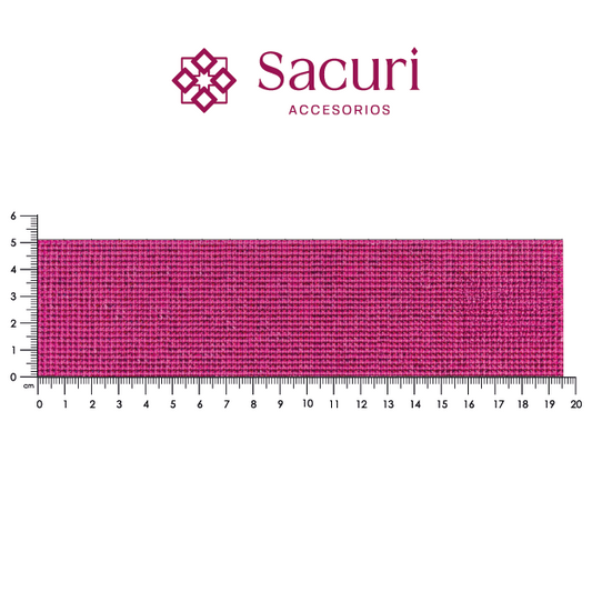 Lámina cristal ultra 4x4 mm fucsia. P425HC