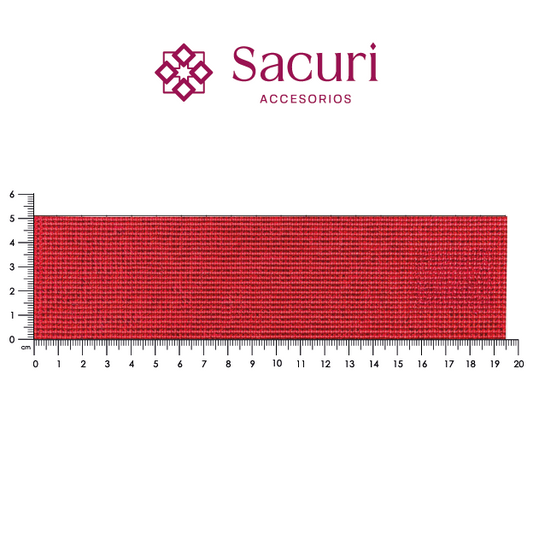 Lámina cristal ultra 4x4 mm rojo. P428HC