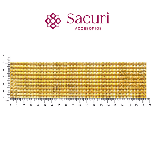 Lámina cristal ultra 4x4 mm oro. P429HC