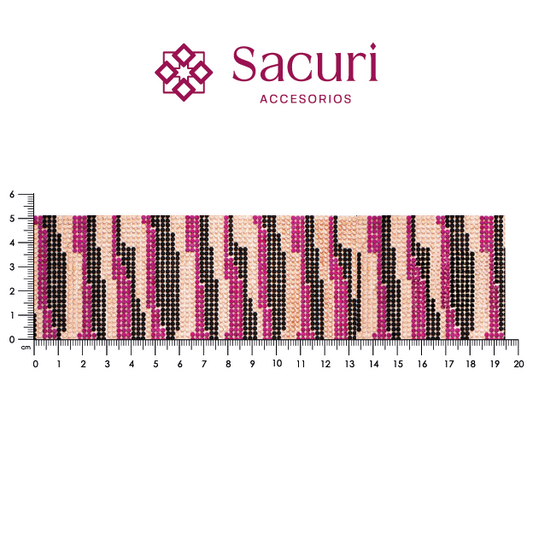 Lámina cristal 2mm fucsia + LP + negro. P435HC