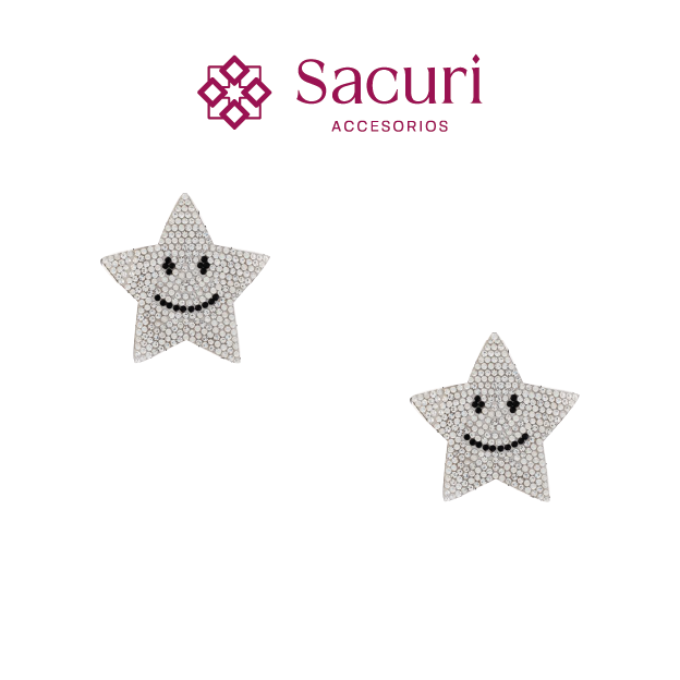 Parche estrella 5.5mm happy face P477HC